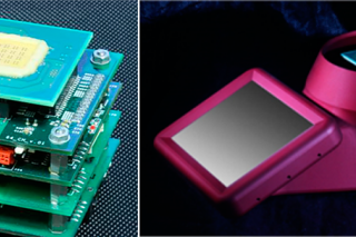 Biochemický analyzátor založený na elektrochemickém 64-mikroelektrodovém čipu